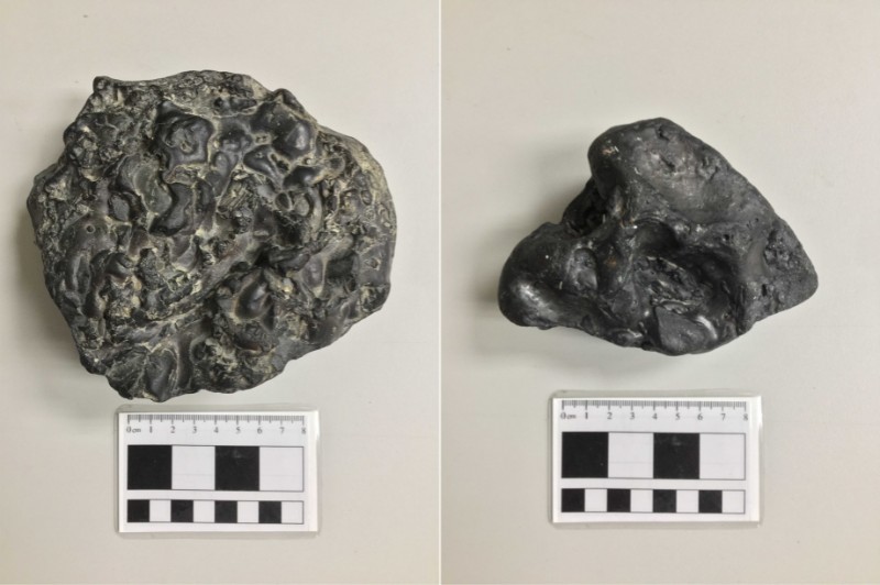 劉姓鄉民所提供的「疑似」隕石樣本