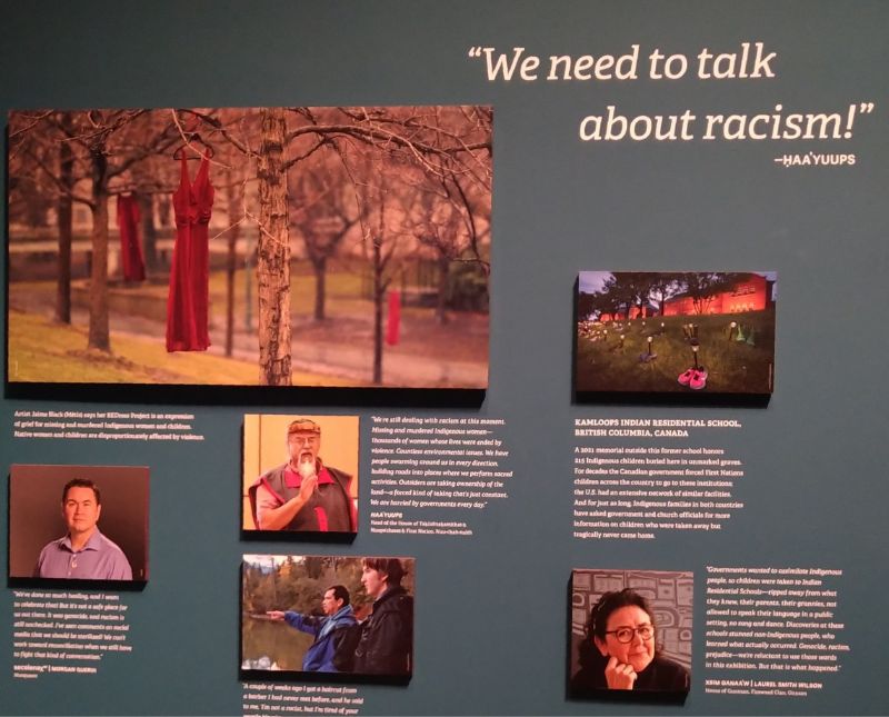 「我們必須談種族主義！」這是共同策展族人哈尤帕斯的心聲，揭示博物館的展示必須肩負社會責任。（陳叔倬 攝）