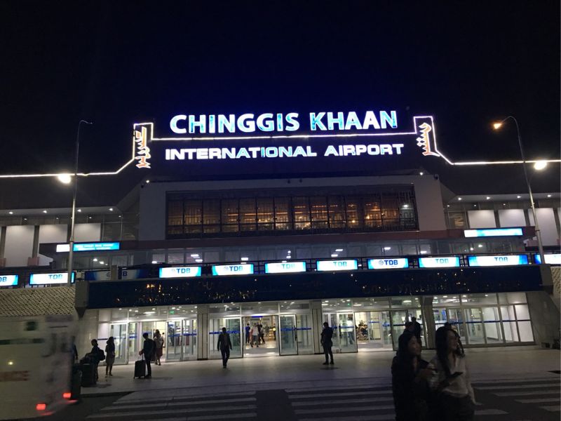 蒙古烏蘭巴托成吉思汗國際機場大門