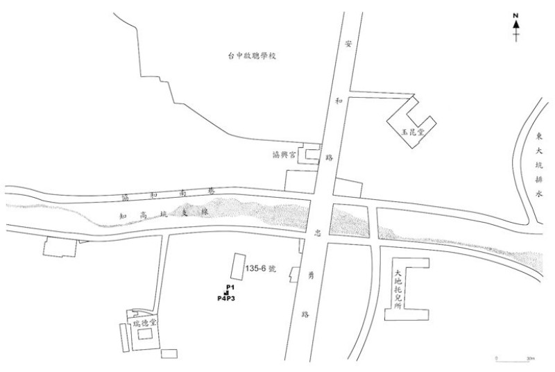 圖2. 知高遺址試掘位置