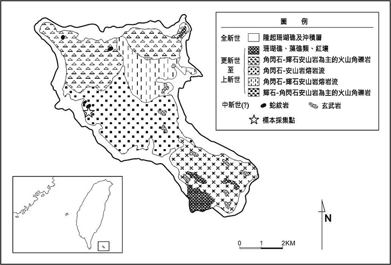 蘭嶼島地質略圖。（圖／董國安）