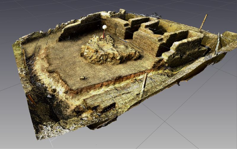 考古結構物的 3D 模型