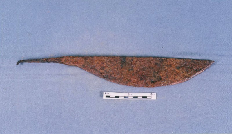 長 46 cm 的鐵刀。