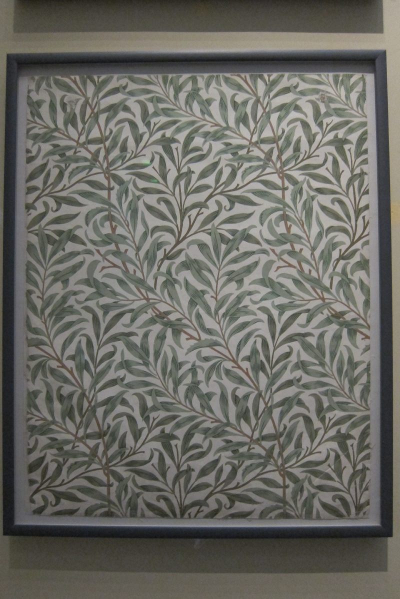 William Morris〈柳枝〉壁紙，工藝美術運動經典圖案。(圖╱謝玉鈴)