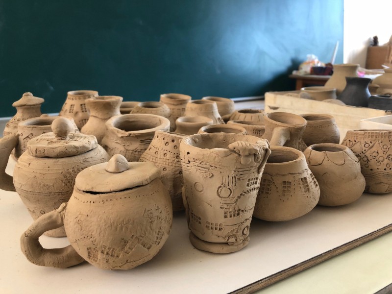 小朋友製作的陶器