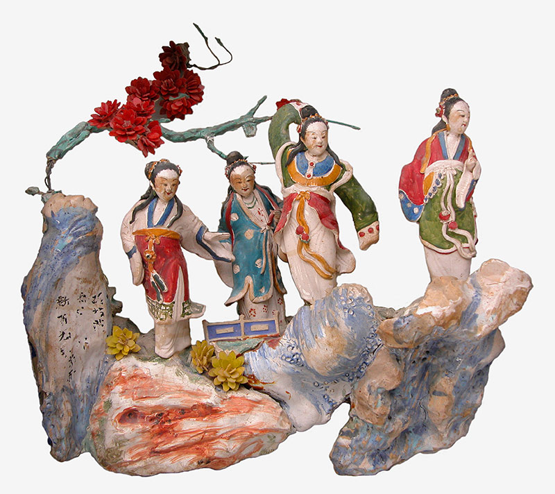 交趾與剪粘合併的作品，科博館蒐藏 &ndash; 萬福宮。（圖／取材自科博館）